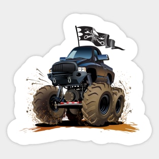 Cartoon Monster Truck Sticker